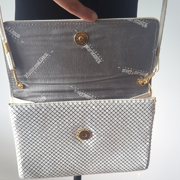 NWT Whiting & Davis Vintage Elegant White Women's Bag - Picture 4 of 8